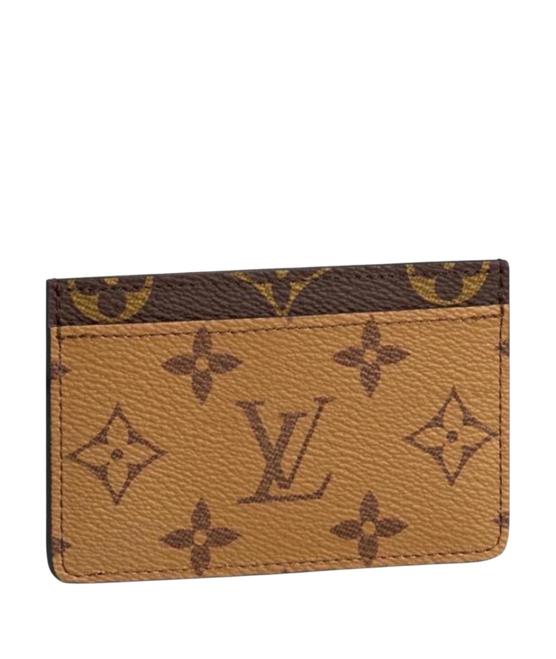 LOUIS VUITTON Коричневый кардхолдер, фото 1