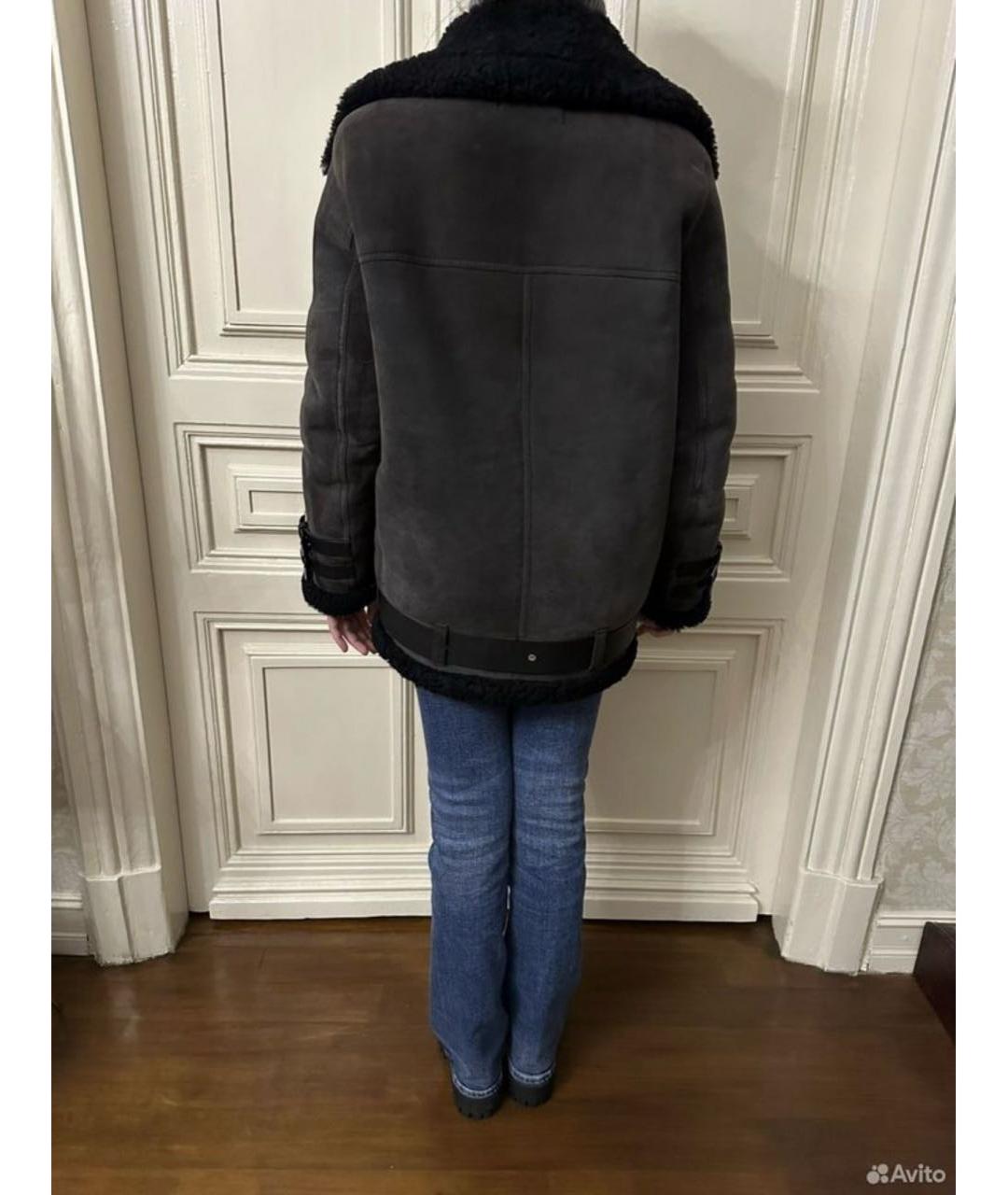 ACNE STUDIOS Антрацитовая замшевая дубленка, фото 8