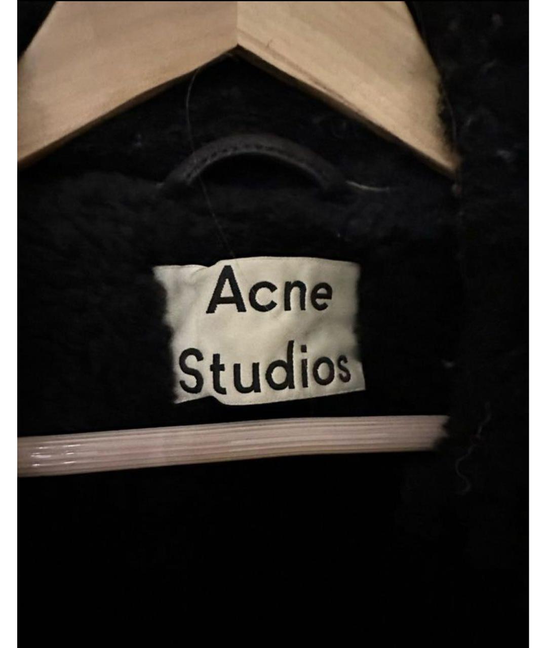 ACNE STUDIOS Антрацитовая замшевая дубленка, фото 3