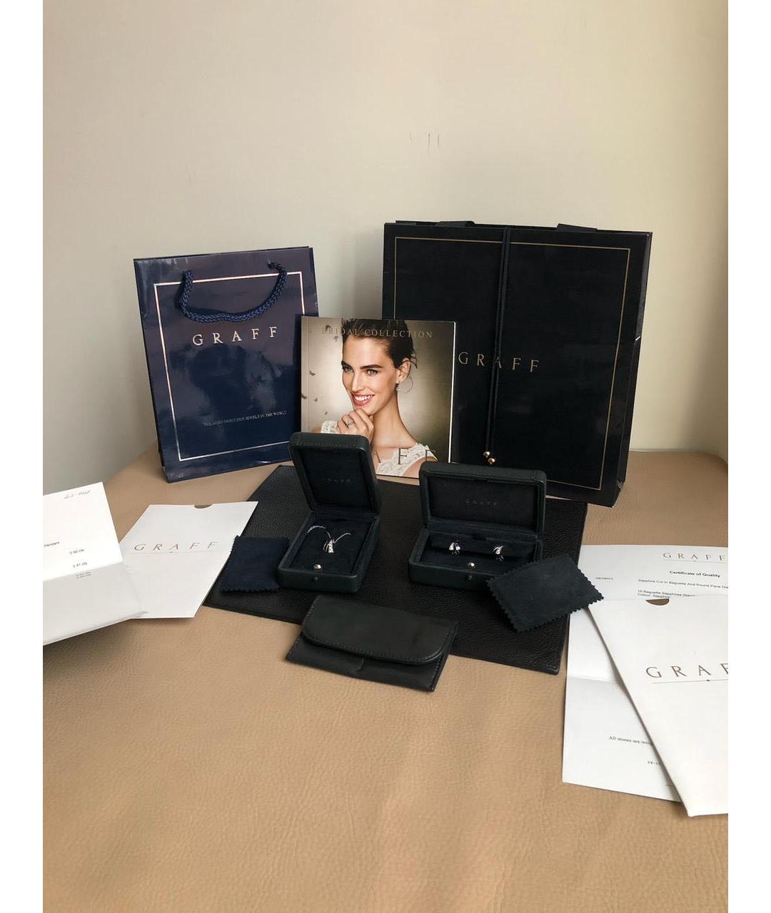 GRAFF Синий комплект из белого золота, фото 3
