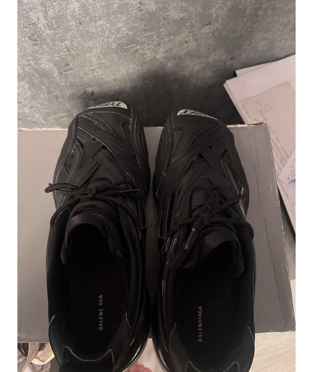BALENCIAGA Черные низкие кроссовки / кеды, фото 5