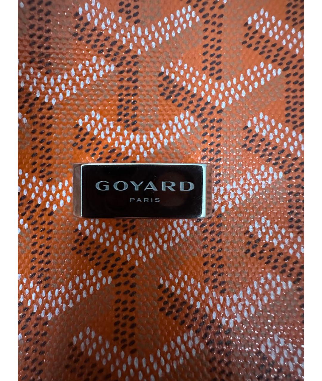 GOYARD Оранжевая кожаная сумка на плечо, фото 5