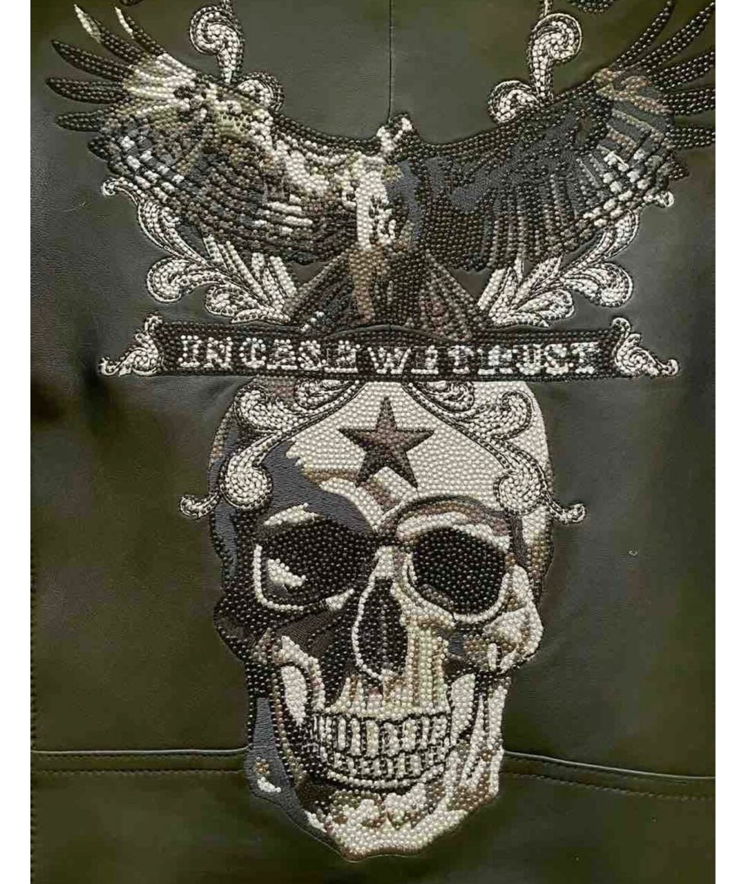 PHILIPP PLEIN Черная кожаная куртка, фото 3