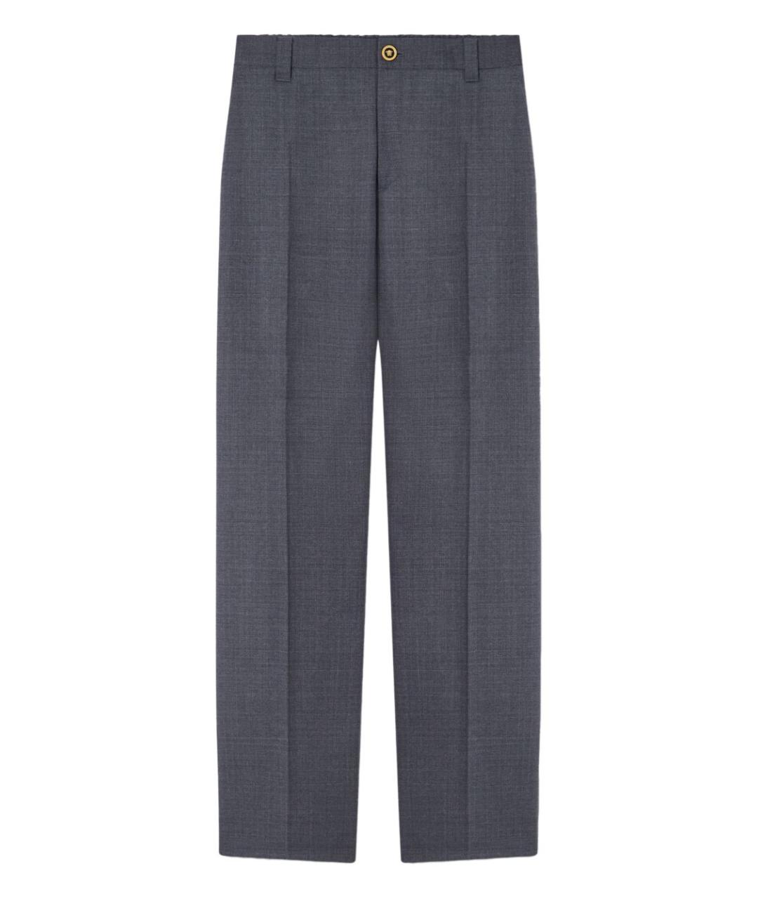 VERSACE Шерстяные повседневные брюки, фото 1