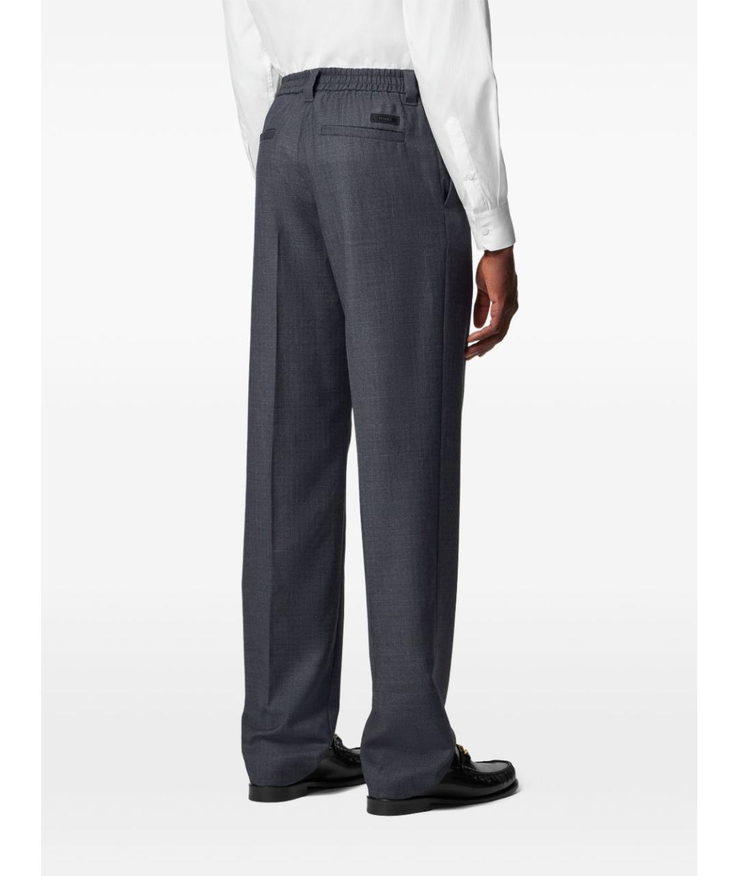 VERSACE Шерстяные повседневные брюки, фото 4