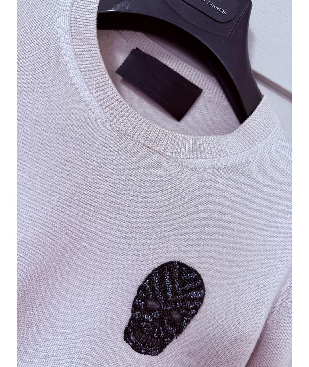 PHILIPP PLEIN Фиолетовый шерстяной джемпер / свитер, фото 3