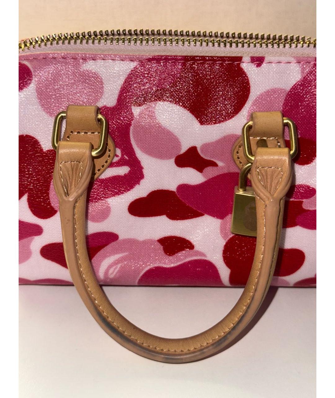 BAPE Розовая сумка с короткими ручками, фото 6