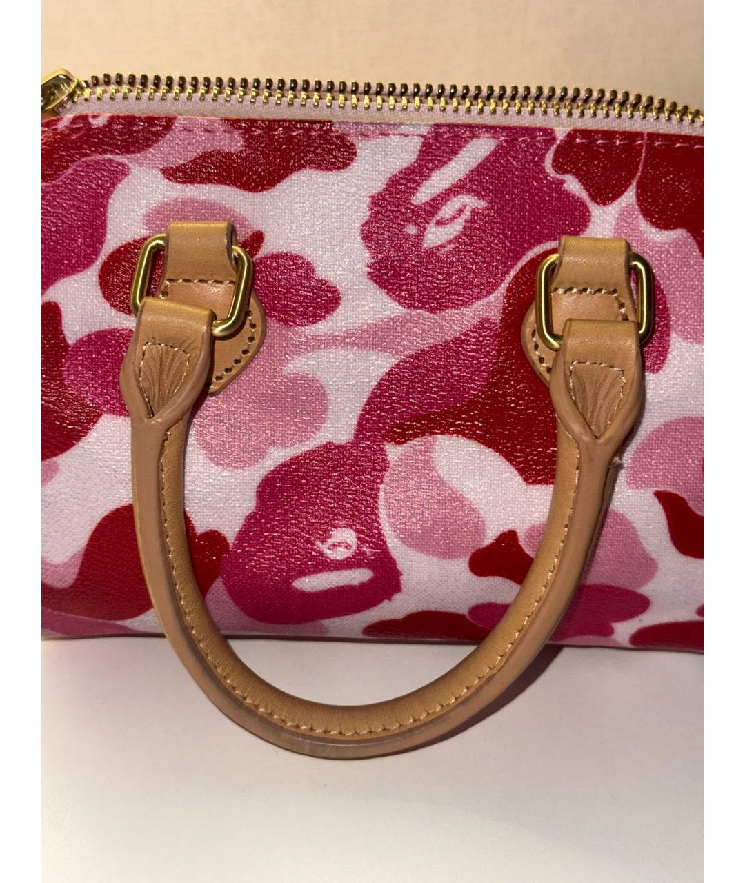 BAPE Розовая сумка с короткими ручками, фото 7