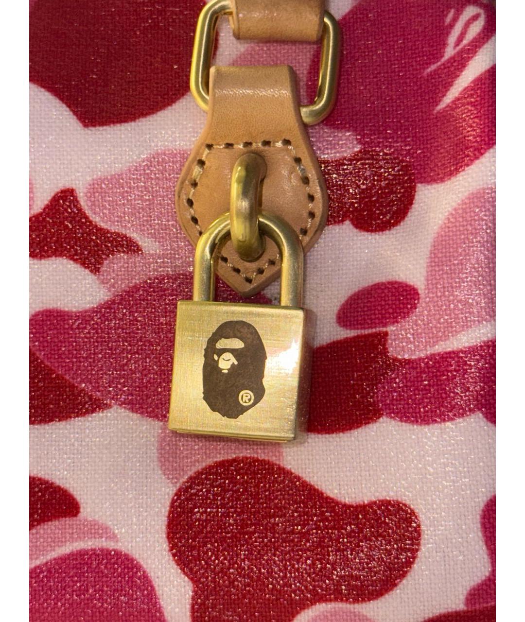 BAPE Розовая сумка с короткими ручками, фото 3