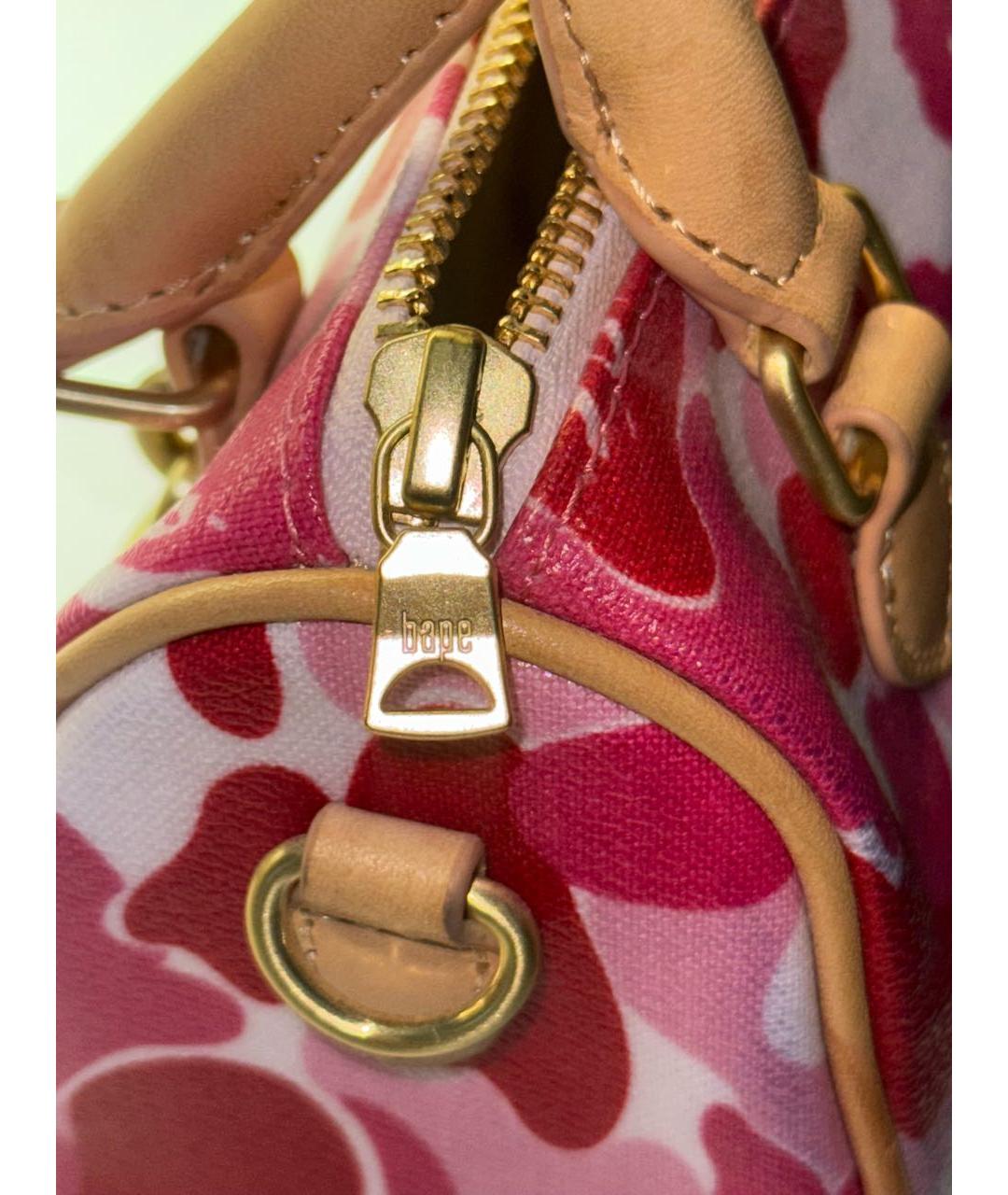 BAPE Розовая сумка с короткими ручками, фото 4