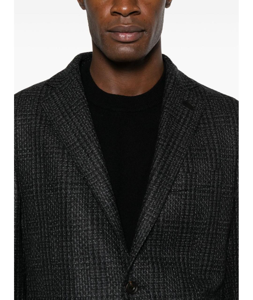 CORNELIANI Серый шерстяной пиджак, фото 4