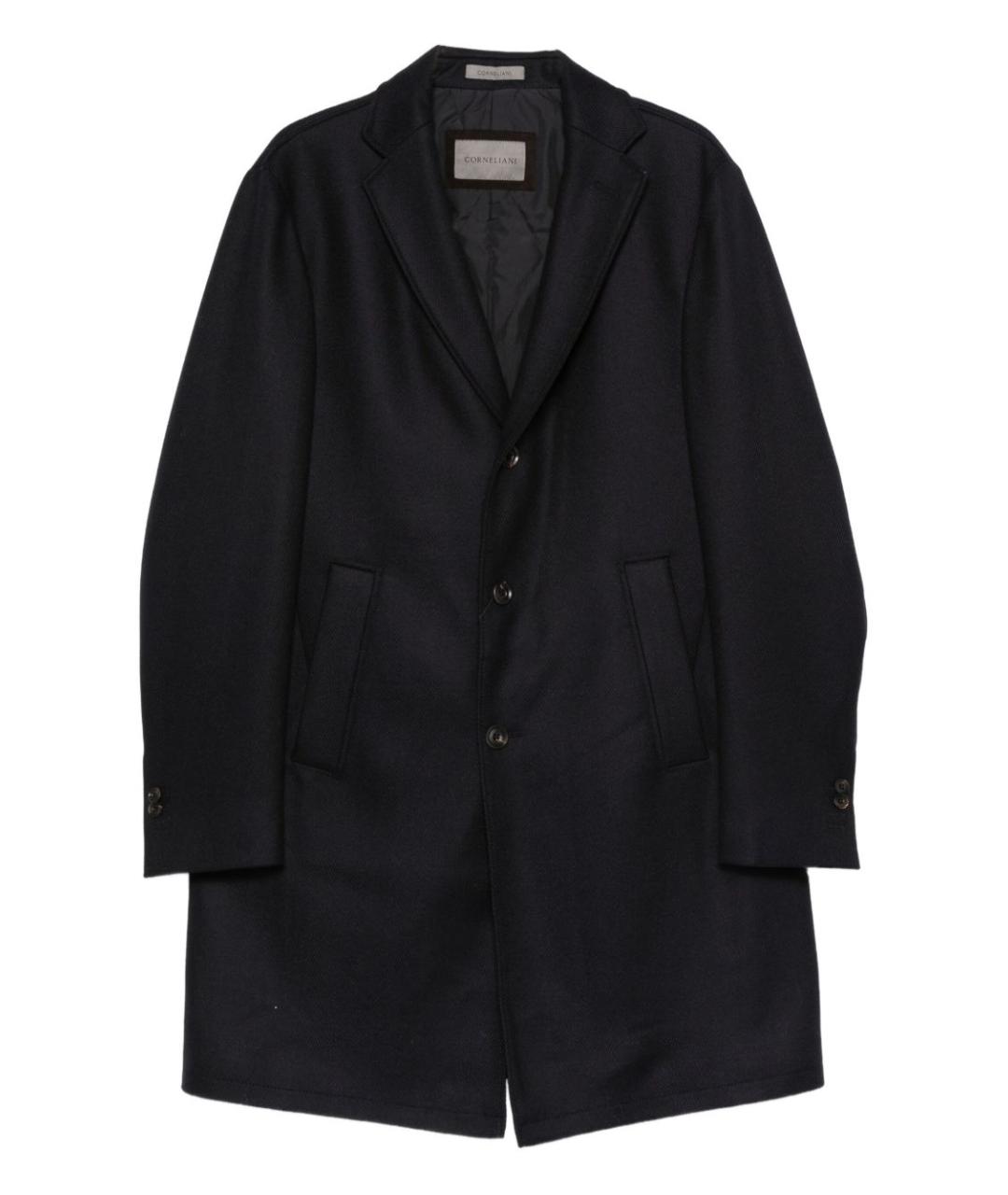 CORNELIANI Синее шерстяное пальто, фото 1