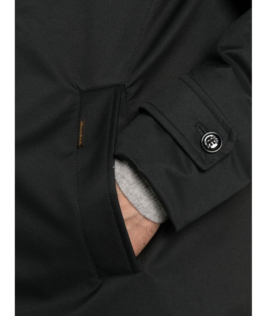 MOORER Черная полиамидовая куртка, фото 4