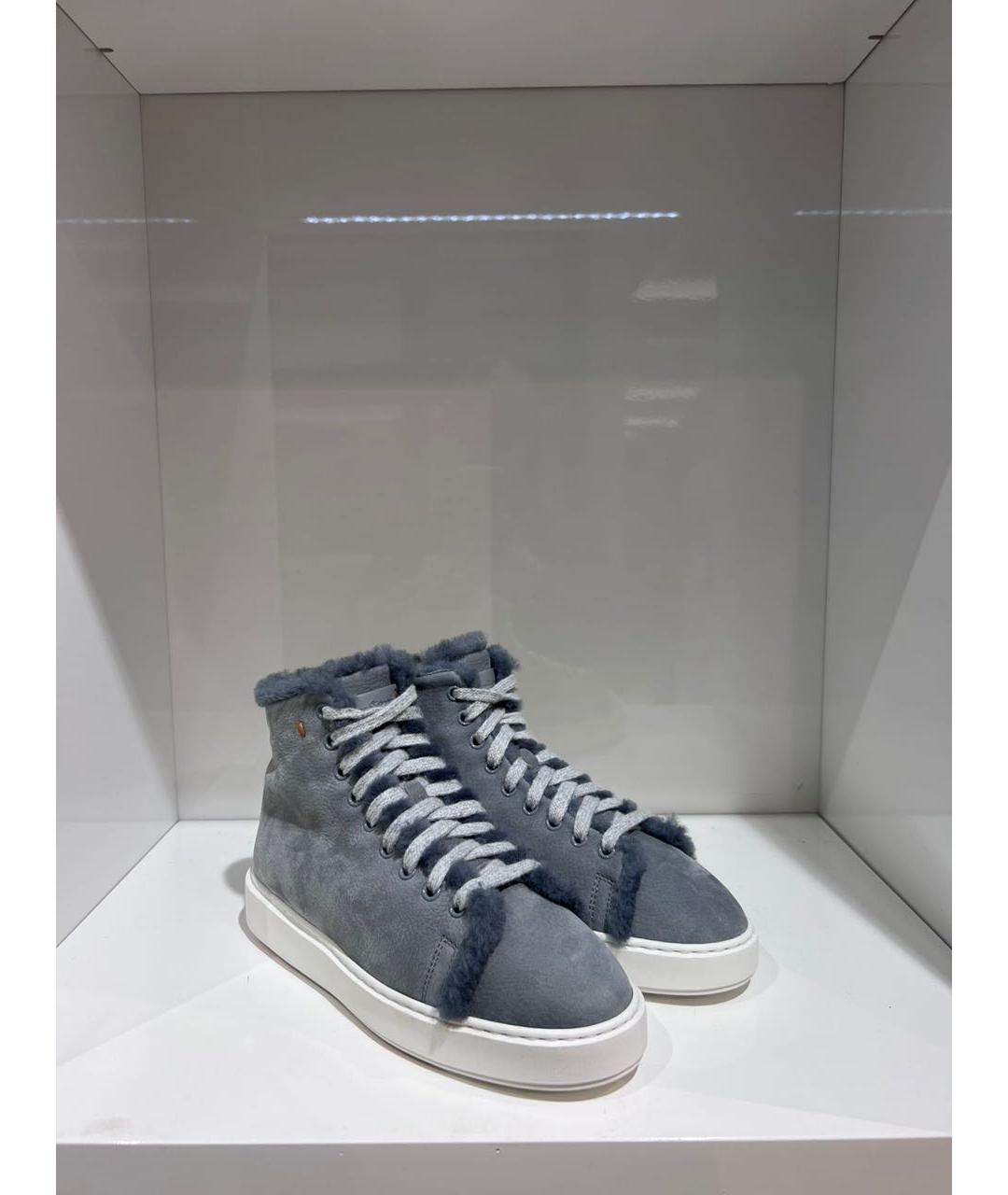 SANTONI Замшевые кеды, фото 2