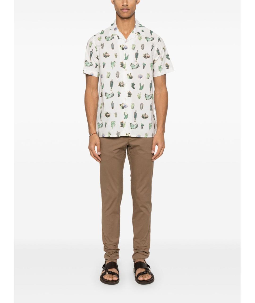 PAUL SMITH Белая хлопковая классическая рубашка, фото 4