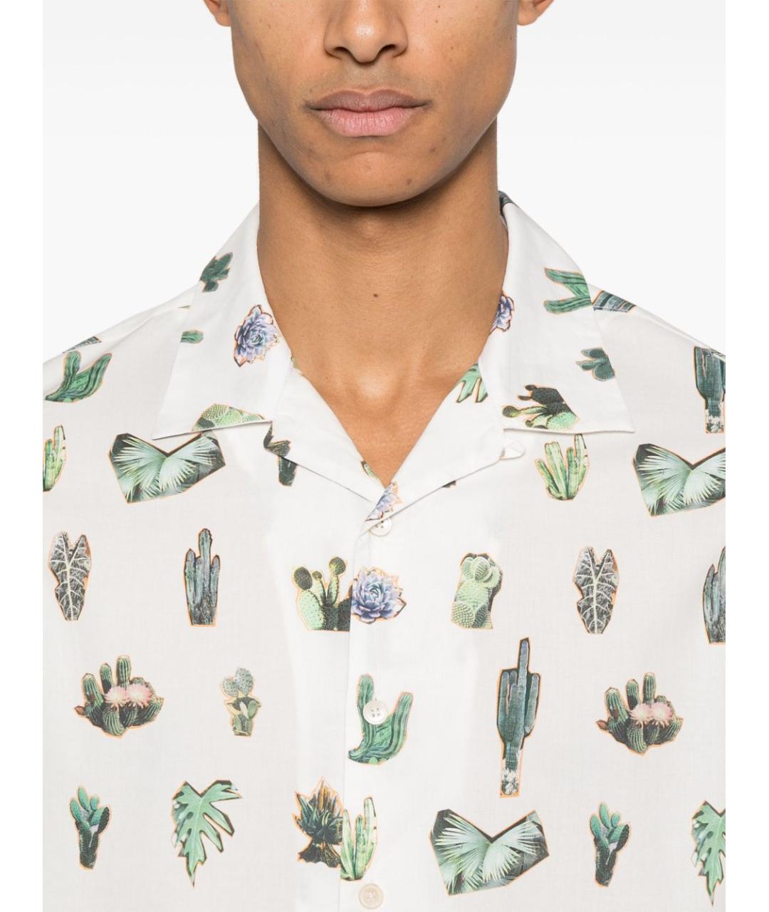 PAUL SMITH Белая хлопковая классическая рубашка, фото 3