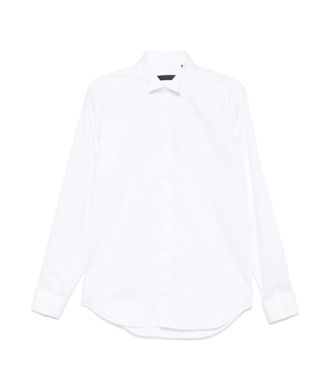 CORNELIANI Белая хлопковая классическая рубашка, фото 1