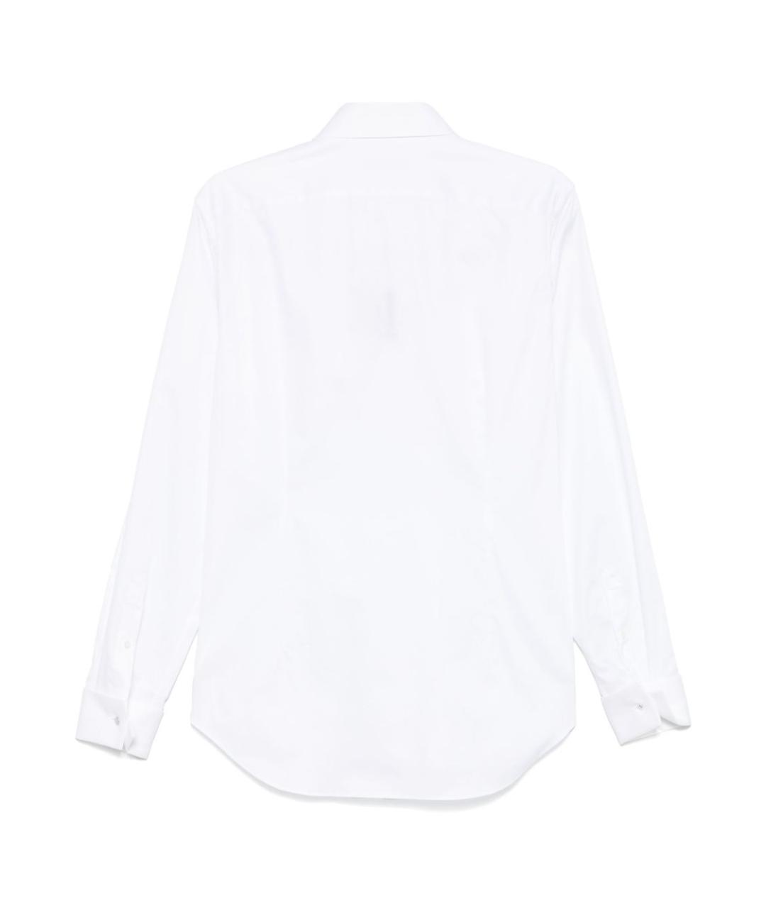 CORNELIANI Белая хлопковая классическая рубашка, фото 2