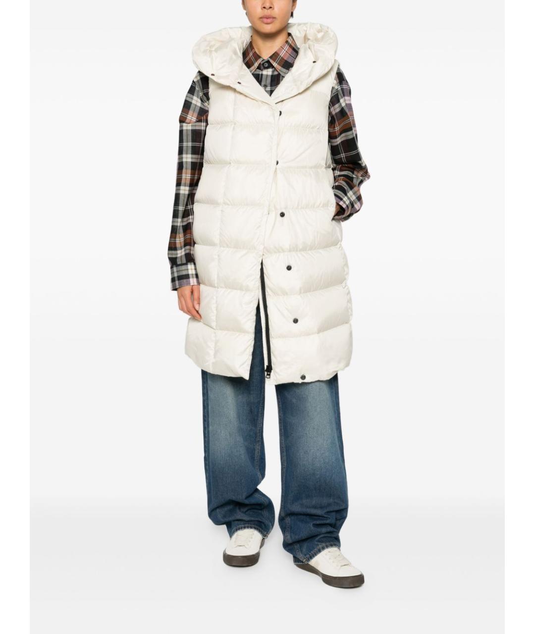 PEUTEREY Белый полиэстеровый жилет, фото 3