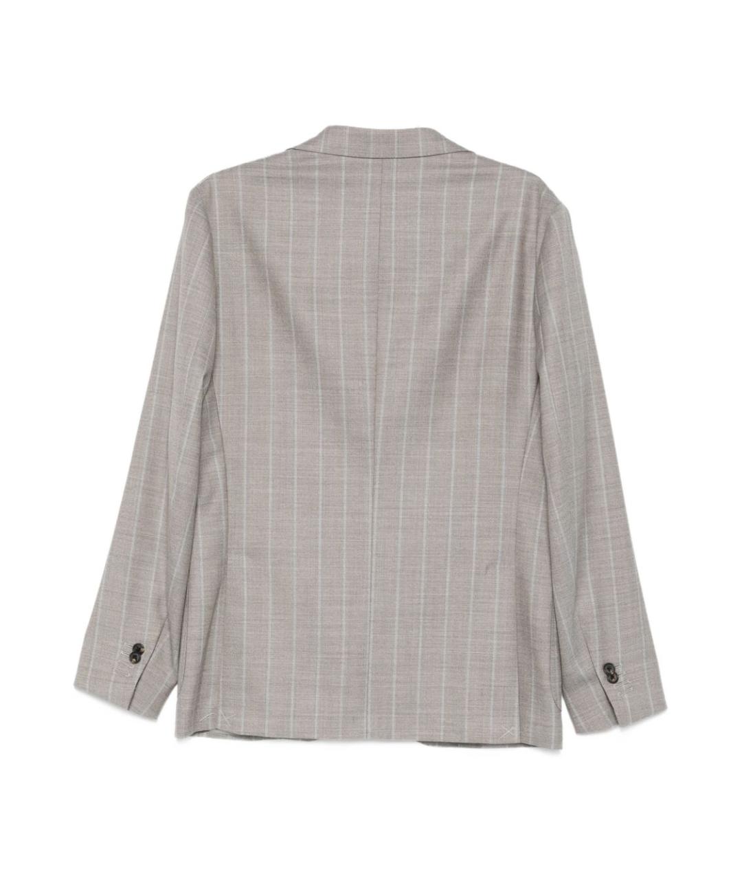 CORNELIANI Серый шерстяной пиджак, фото 2