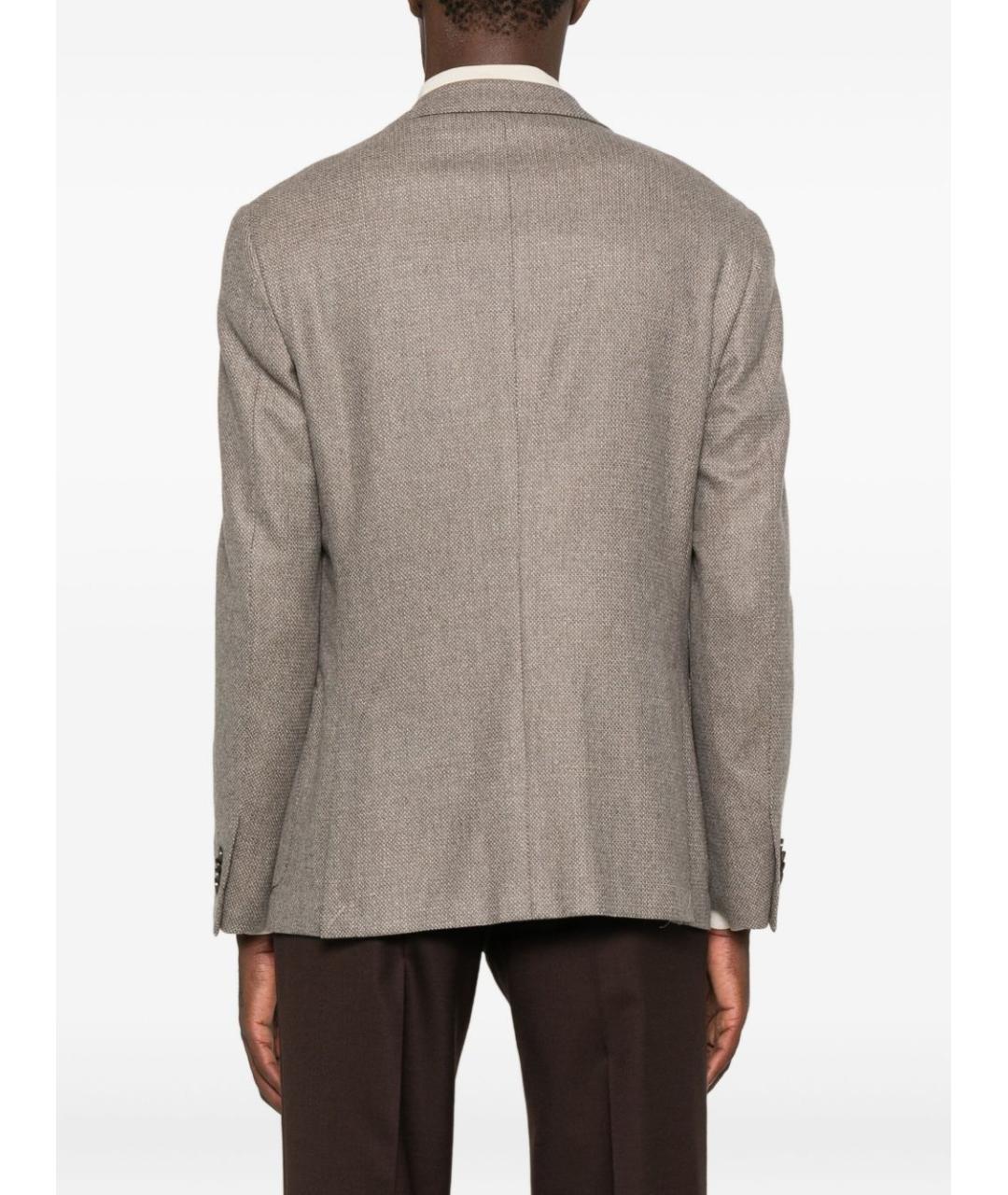 CORNELIANI Коричневый шерстяной пиджак, фото 4