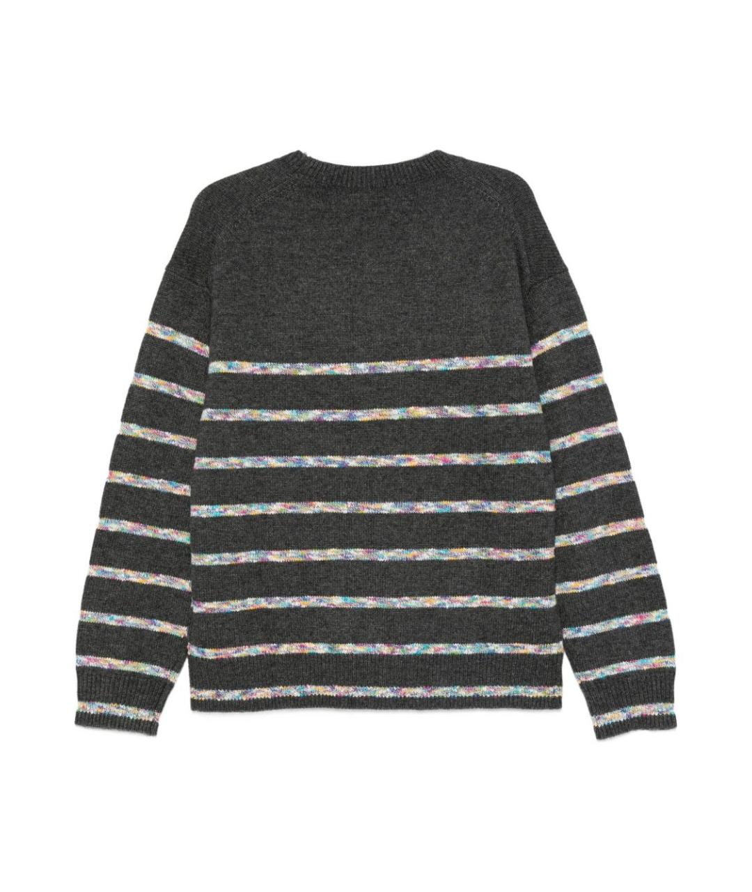 PAUL SMITH Серый шерстяной джемпер / свитер, фото 2