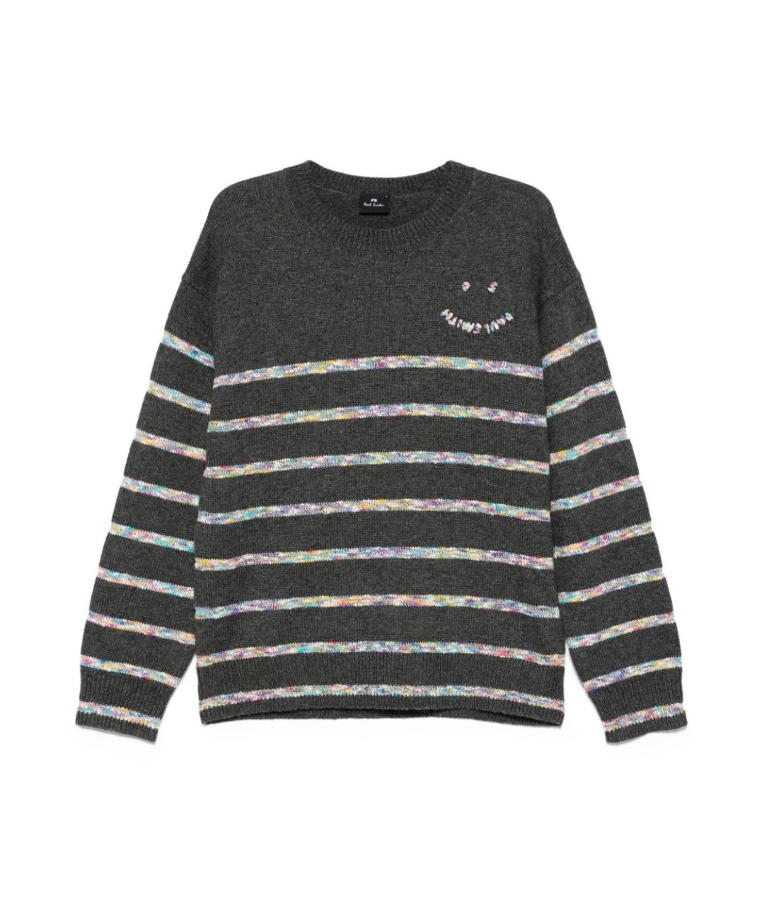 PAUL SMITH Серый шерстяной джемпер / свитер, фото 1