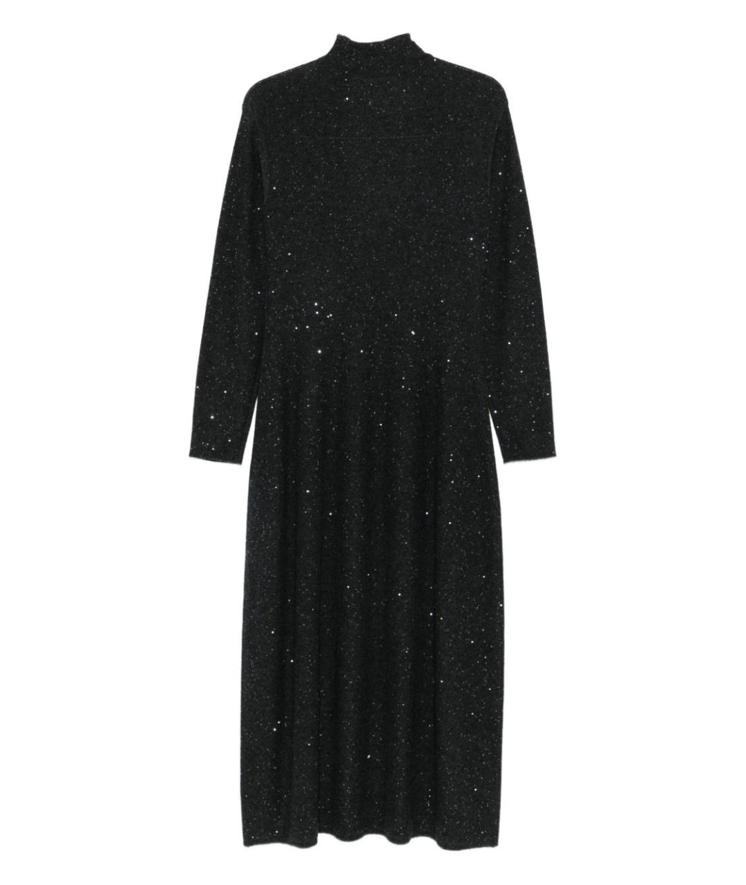 ANTONELLI FIRENZE Черное кашемировое повседневное платье, фото 2