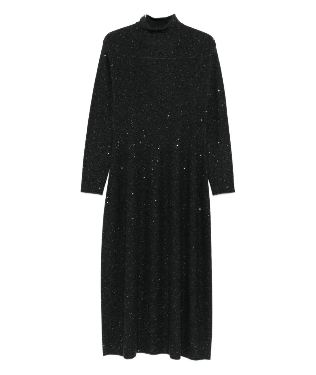 ANTONELLI FIRENZE Черное кашемировое повседневное платье, фото 1