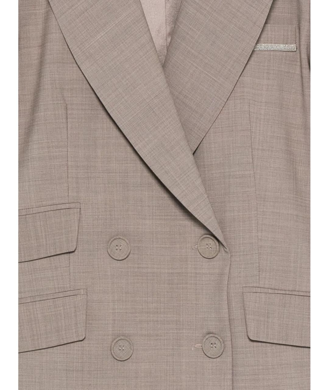 D.EXTERIOR Коричневый шерстяной жакет/пиджак, фото 2