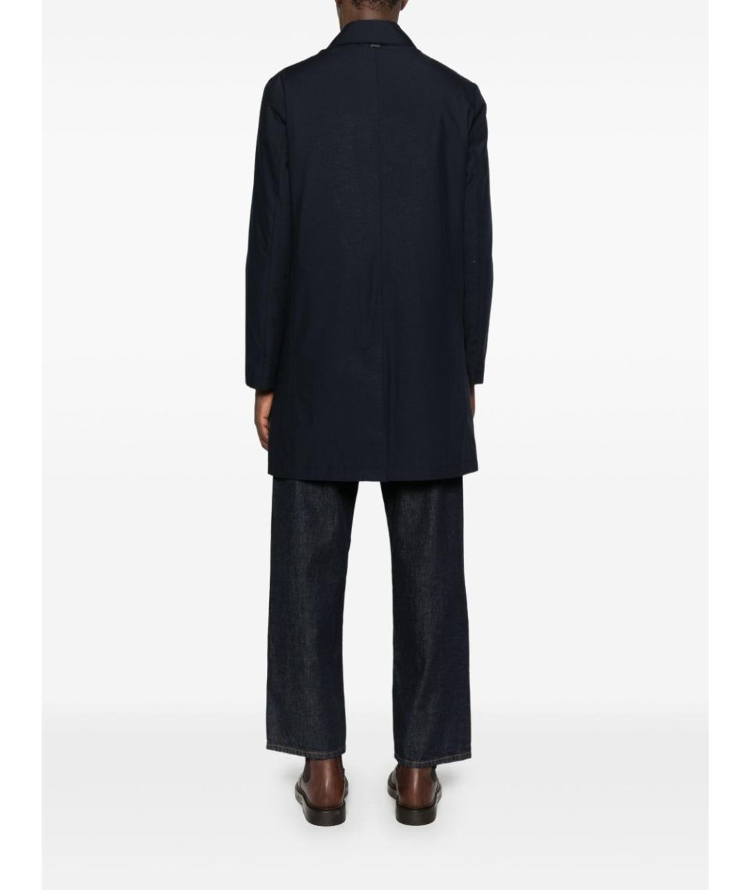 CORNELIANI Черное полиэстеровое пальто, фото 4