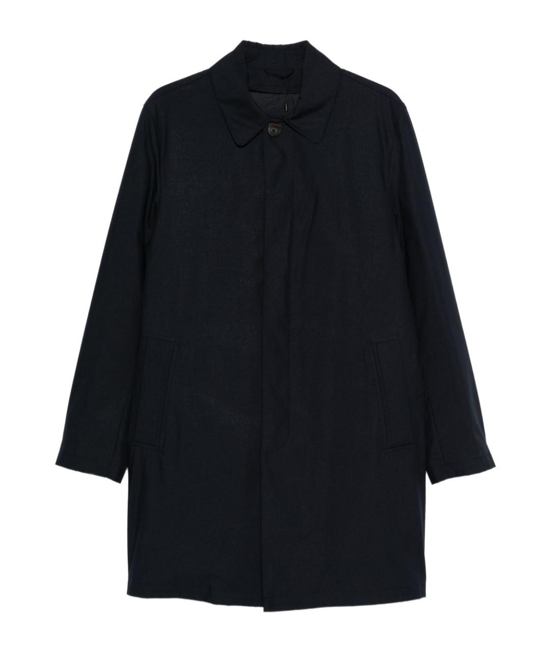 CORNELIANI Черное полиэстеровое пальто, фото 1