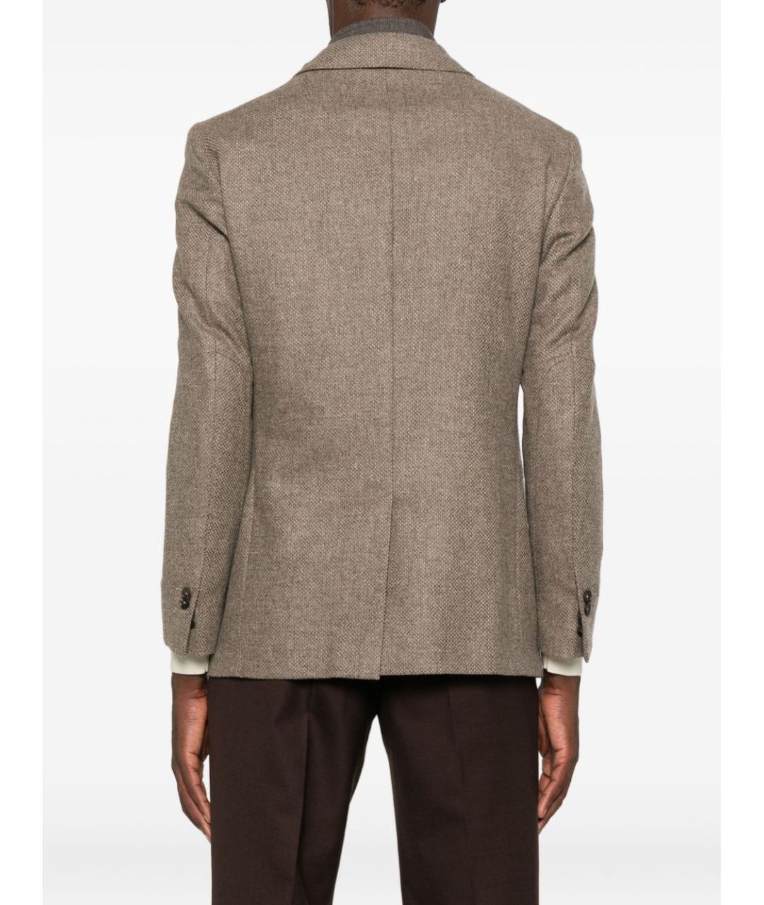CORNELIANI Бежевый шерстяной пиджак, фото 3