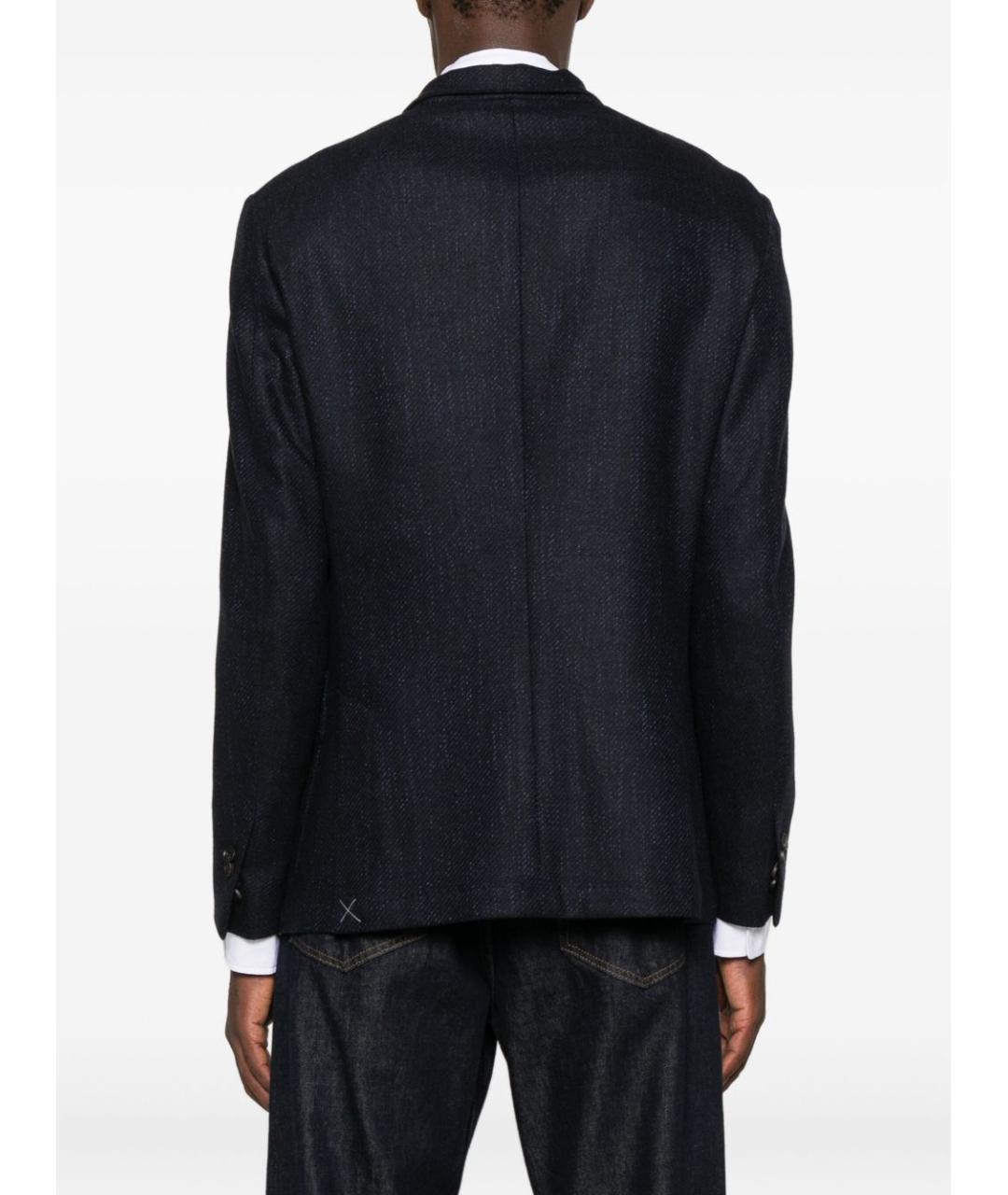 CORNELIANI Синий шерстяной пиджак, фото 4