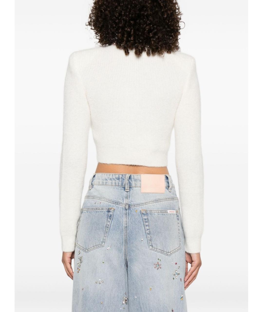 SELF-PORTRAIT Бежевый полиэстеровый кардиган, фото 3