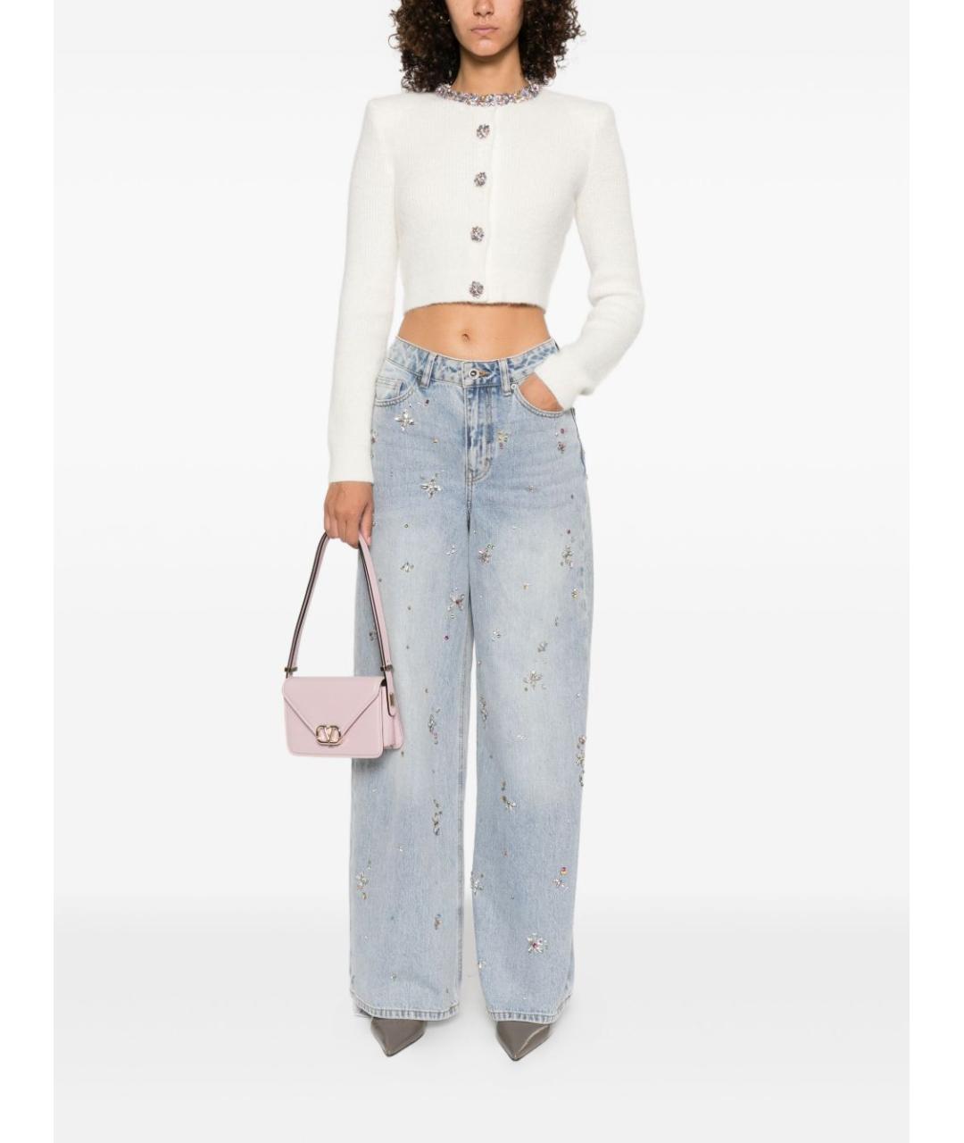 SELF-PORTRAIT Бежевый полиэстеровый кардиган, фото 4