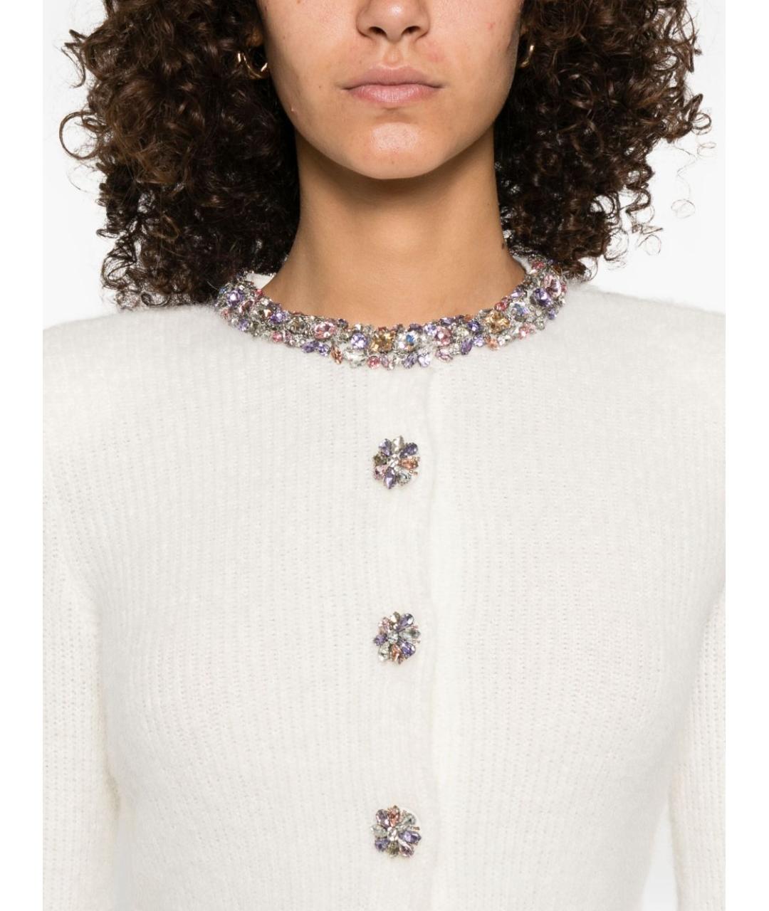 SELF-PORTRAIT Бежевый полиэстеровый кардиган, фото 2