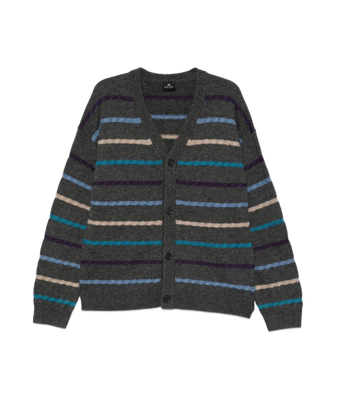 PAUL SMITH Мульти шерстяной кардиган, фото 1