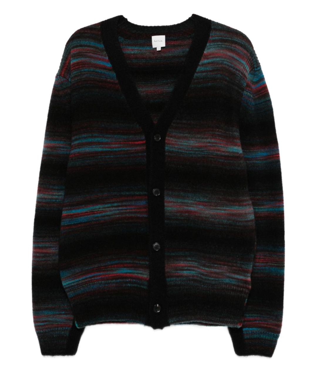 PAUL SMITH Черный шерстяной кардиган, фото 1