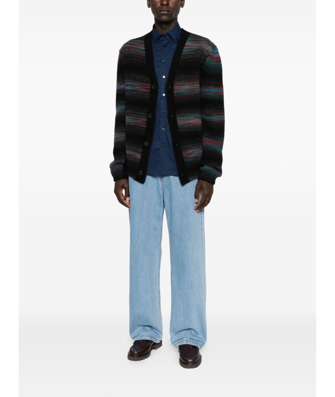 PAUL SMITH Черный шерстяной кардиган, фото 3