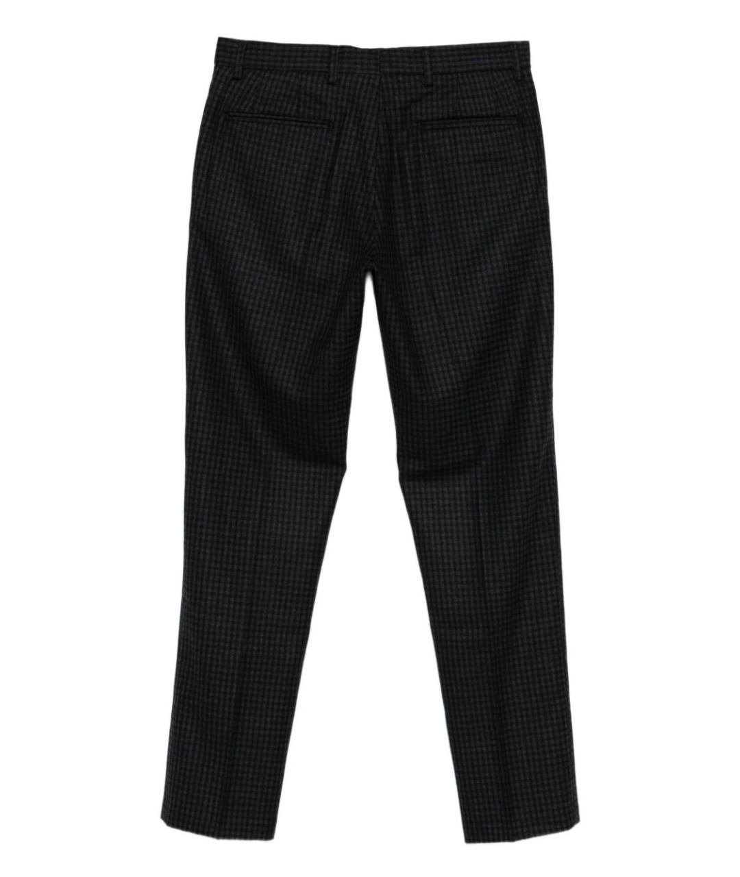 PAUL SMITH Черные хлопковые повседневные брюки, фото 2