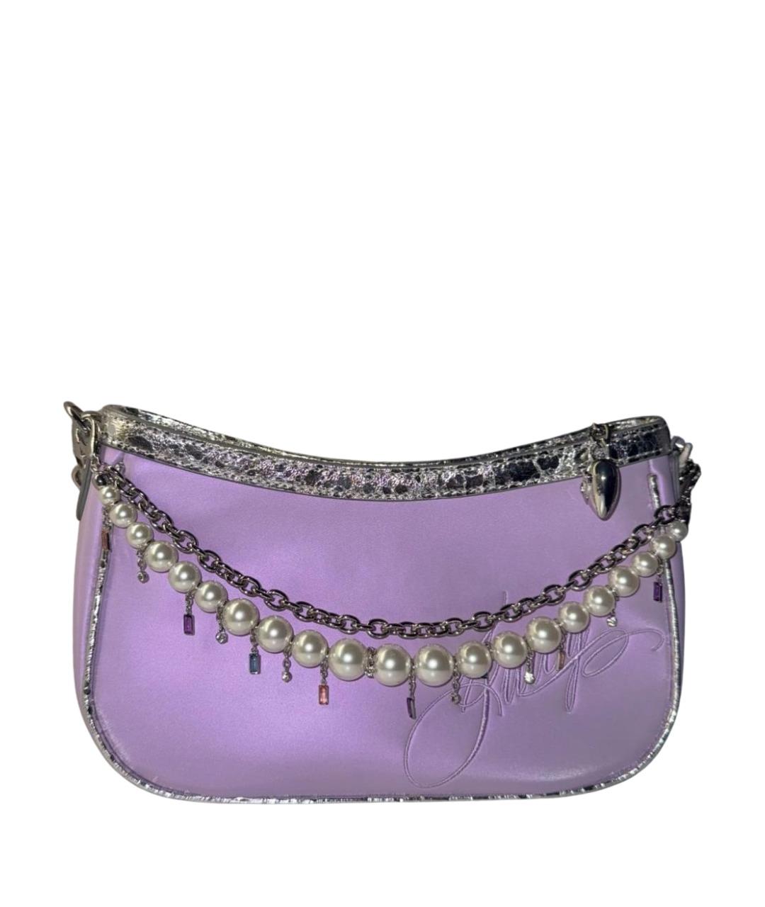 JUICY COUTURE Фиолетовая тканевая сумка с короткими ручками, фото 1