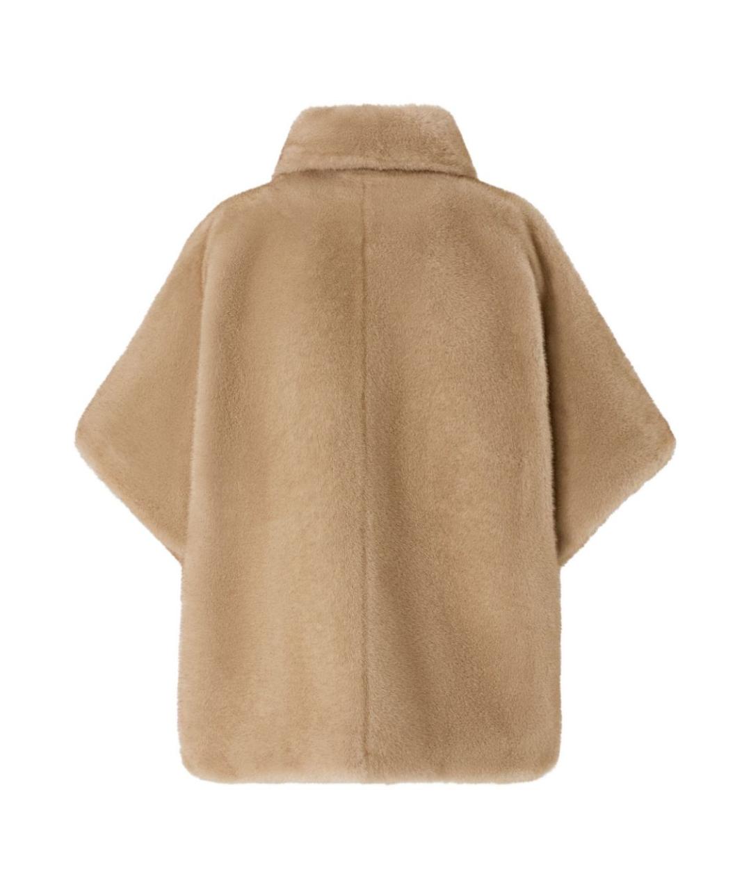 PINKO Бежевая полиэстеровая шуба, фото 2