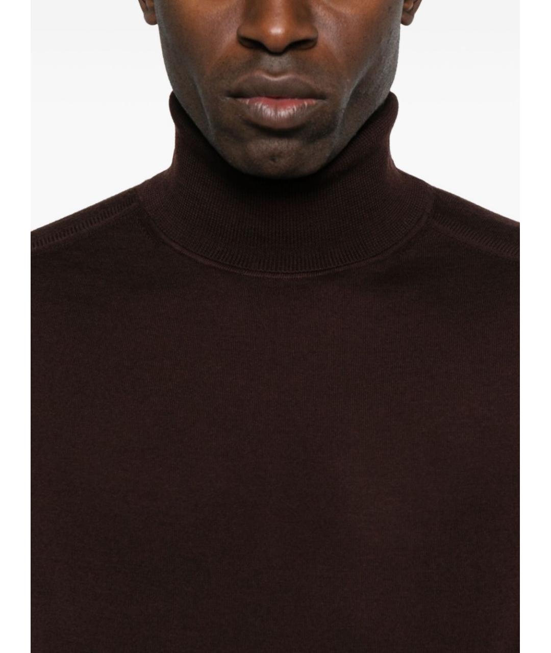 PAUL SMITH Бордовый шерстяной джемпер / свитер, фото 3