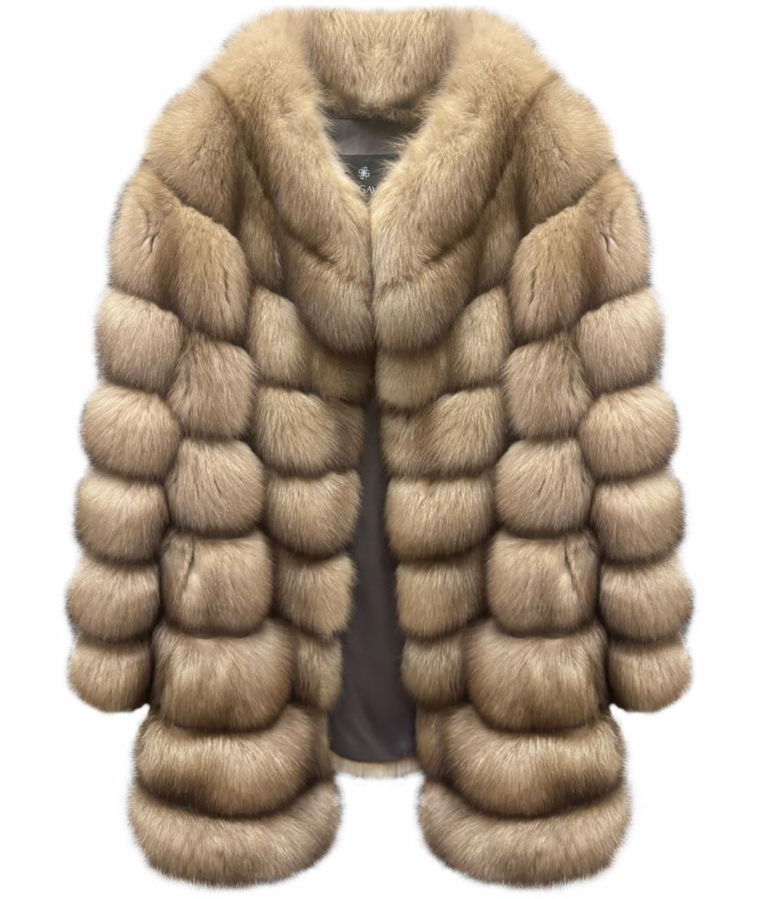 Fabio Gavazzi Коричневая меховая шуба, фото 1