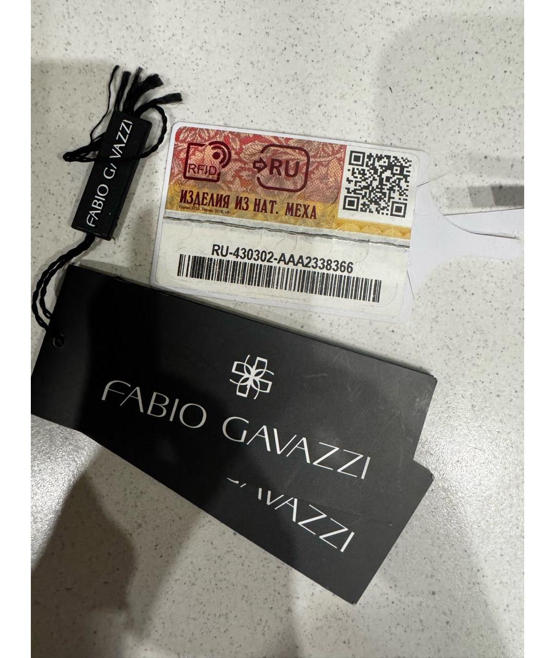 Fabio Gavazzi Коричневая меховая шуба, фото 5