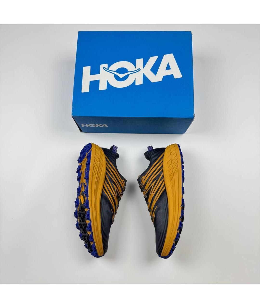 HOKA Антрацитовые текстильные низкие кроссовки / кеды, фото 5