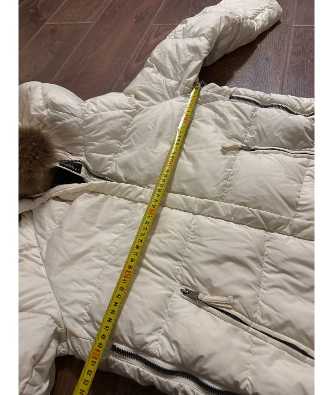 WEEKEND MAX MARA Белый полиамидовый пуховик, фото 4