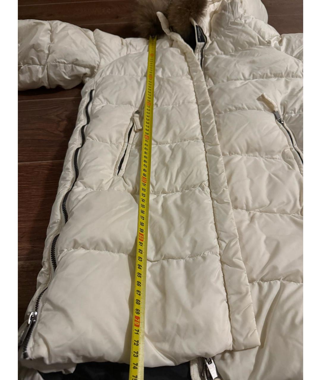 WEEKEND MAX MARA Белый полиамидовый пуховик, фото 3