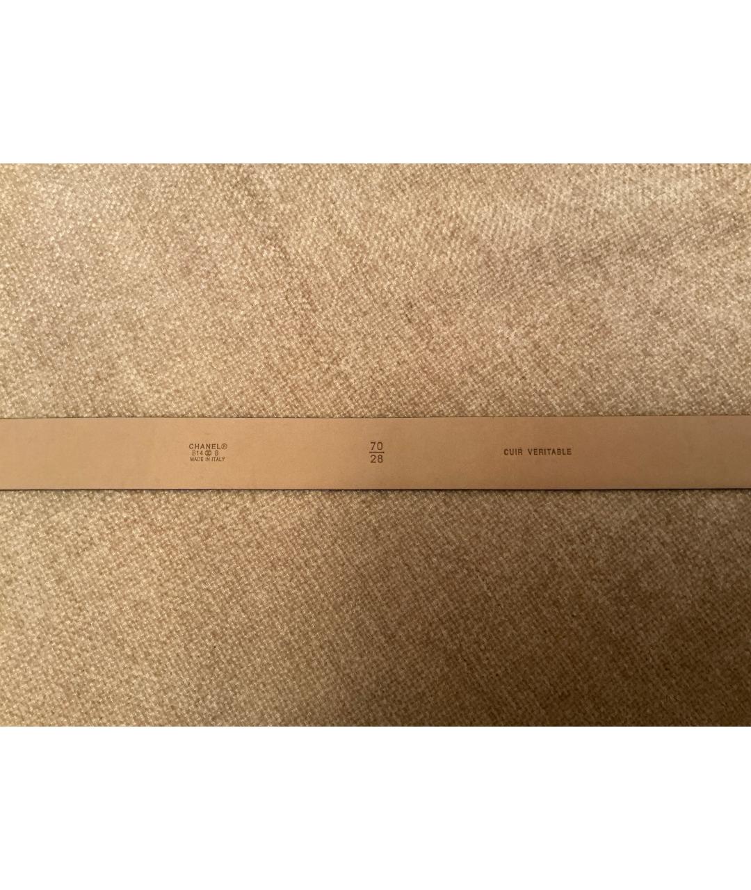 CHANEL Черный кожаный ремень, фото 3